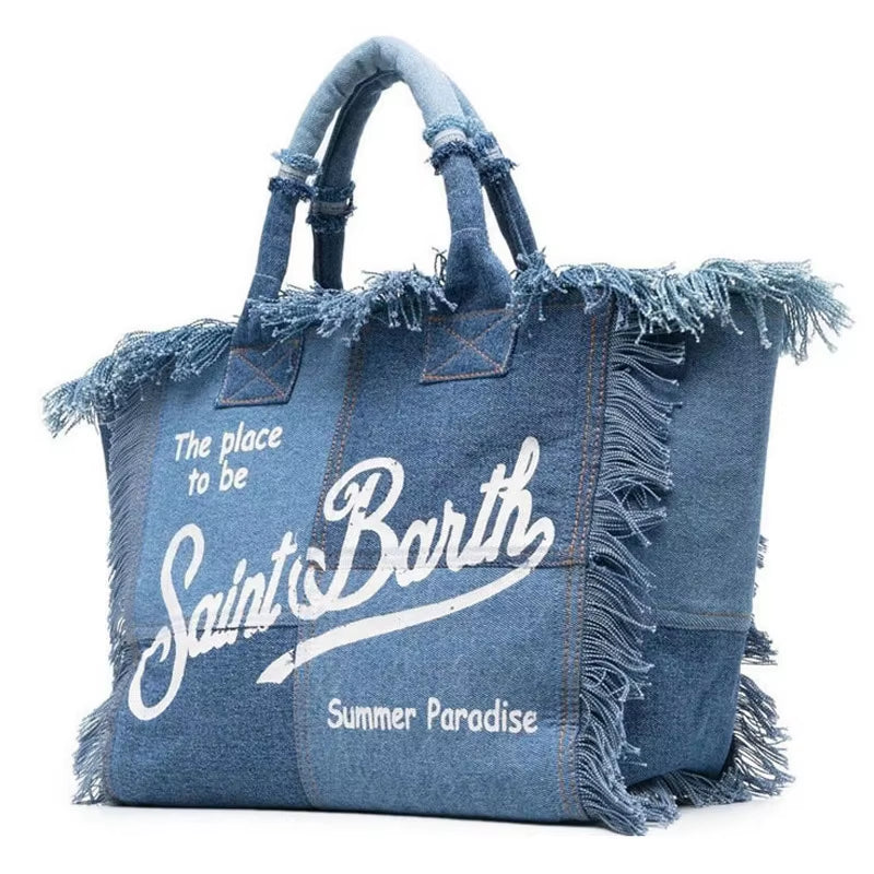 Fashion Women Bag New Women'S Large Capacity Casual Travel Checkered Handmade Tassel Handbag Light Luxury Comfortable Trend