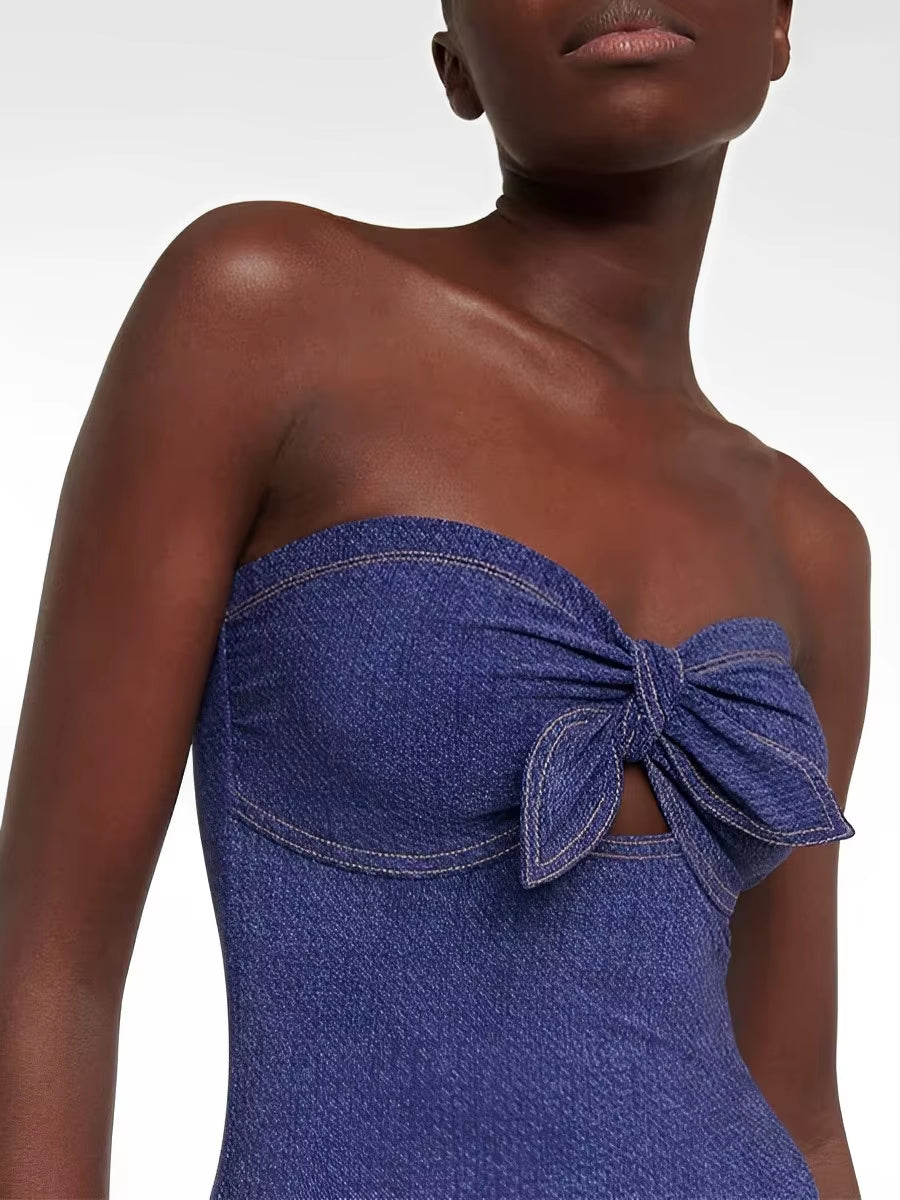 Maillot De Bain Push up 2025 Sans Bretelles Jean
