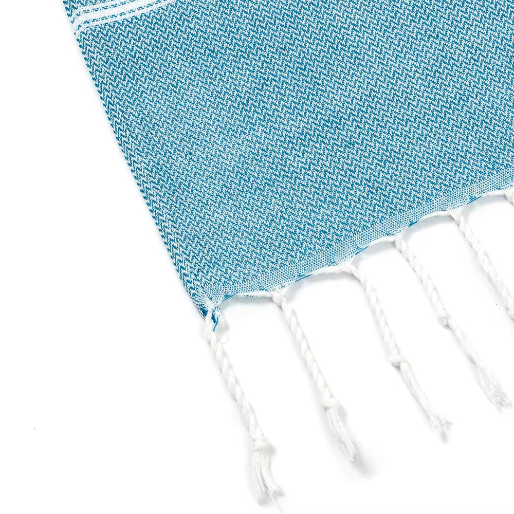 Holiday Towels with Tassel, Striped Bath Towels, Natural Turkish Beach Towel Set for Bathroom Pool Absorbent Towels