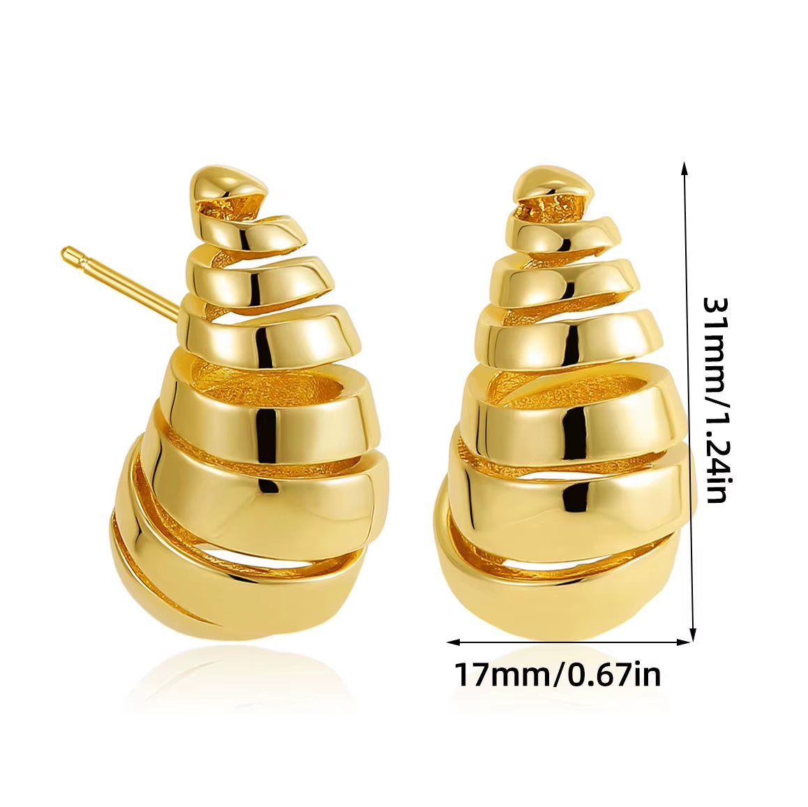 Oversized Chunky Gold Hoop Earrings for Women Girl Extra Large Water Drop Earring Dupes Lightweight Big Hoops Fashion Jewelry