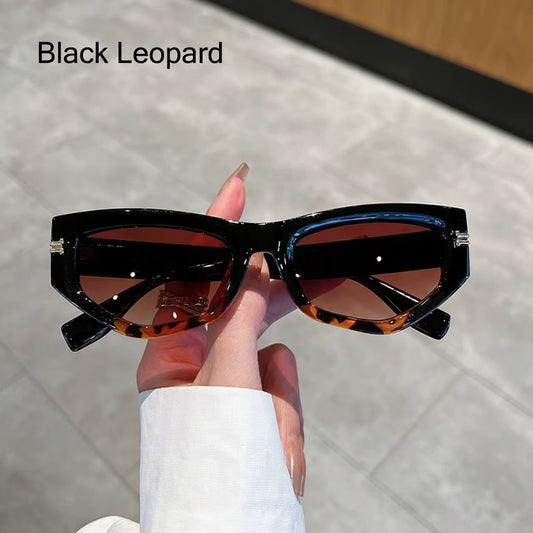 Vintage Cat Eye Sunglasses Men Women UV400 Fashion Irregular Gradient Eyewear Shades Luxury Brand Designer Cycling Sun Glassses