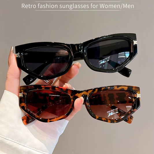 Vintage Cat Eye Sunglasses Men Women UV400 Fashion Irregular Gradient Eyewear Shades Luxury Brand Designer Cycling Sun Glassses