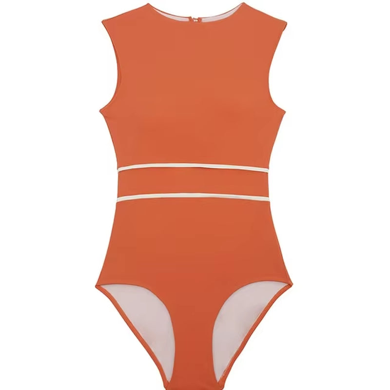 Maillot De Bain Une Pièce Pour Femmes - Monokini Noir à Dos Ouvert, Rembourré, Style Coréen