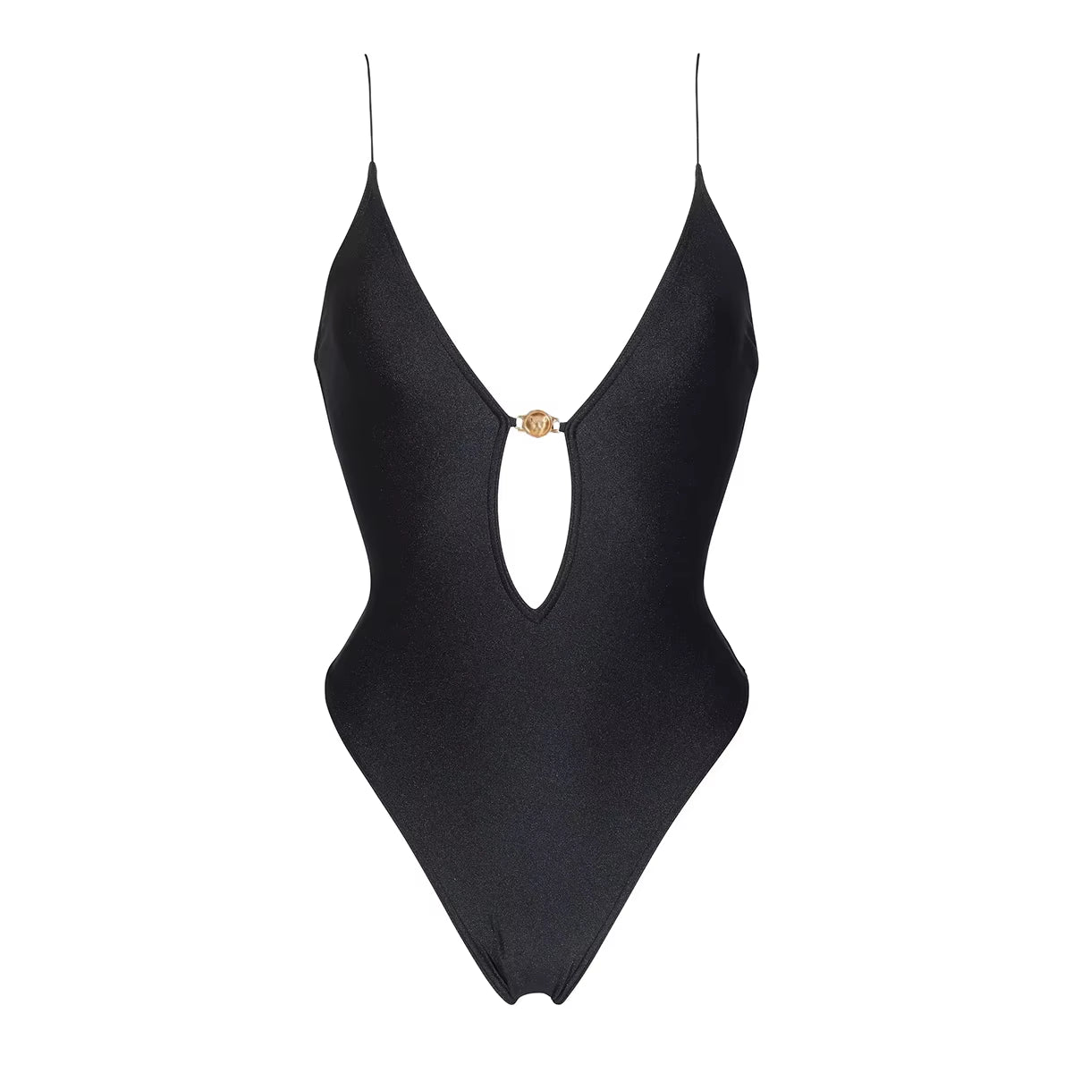 Push up Sexy Women One Piece Swimsuit Female Swimwear 2024 Brazilian Monokini Swimming Suit Beachwear String Black Bathing Suit