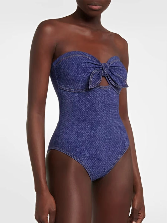 Maillot De Bain Push up 2025 Sans Bretelles Jean