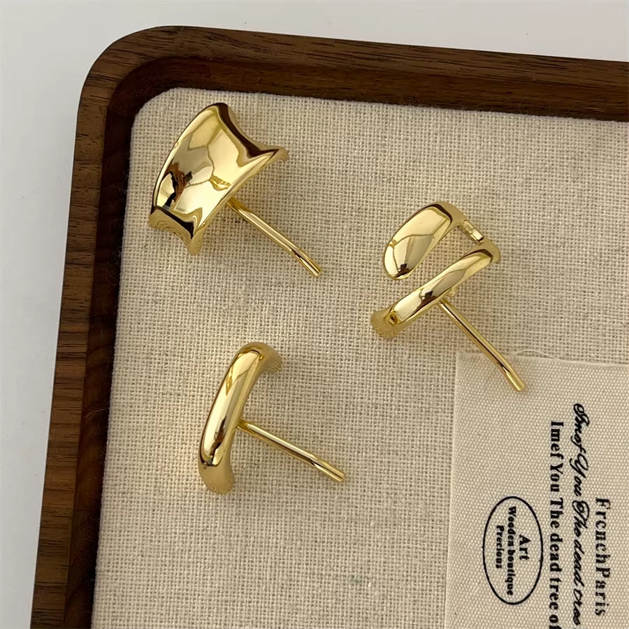 Gold and Silver Retro Metal Fashionable Hair Buckle Hair Accessories Ladies Punk Elegant High Ponytail Hairband Hair Accessories
