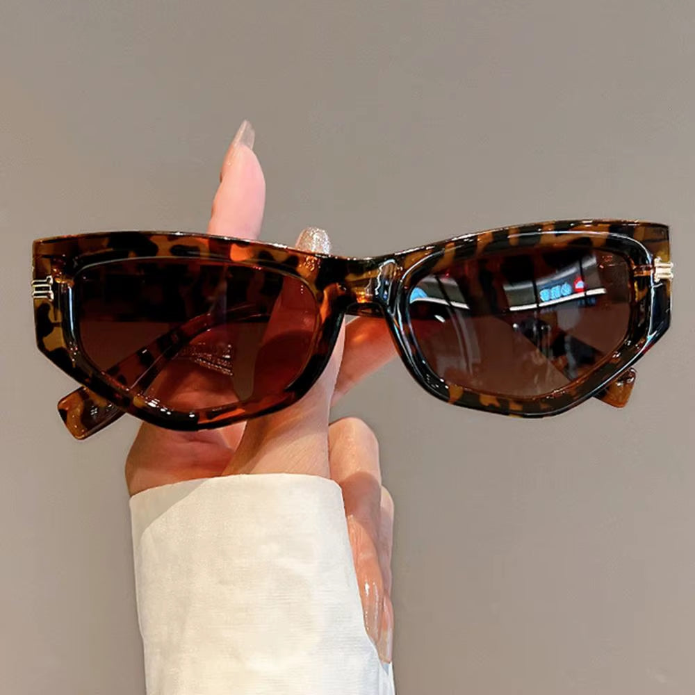 Vintage Cat Eye Sunglasses Men Women UV400 Fashion Irregular Gradient Eyewear Shades Luxury Brand Designer Cycling Sun Glassses