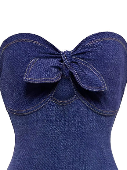 Maillot De Bain Push up 2025 Sans Bretelles Jean