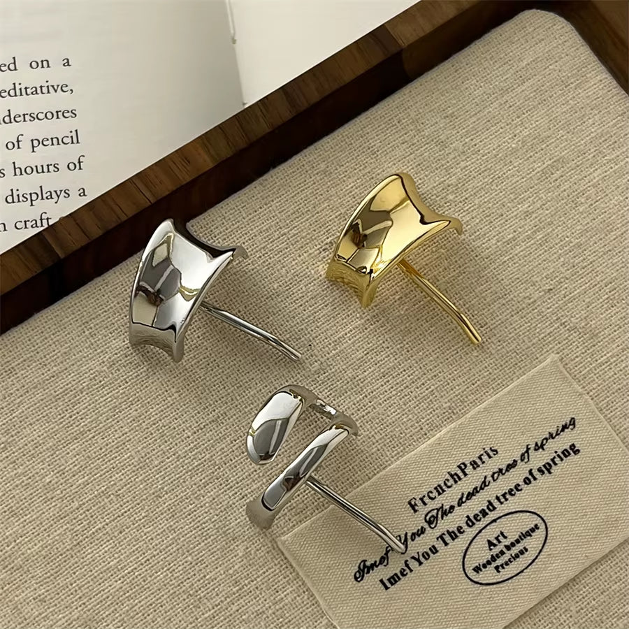 Gold and Silver Retro Metal Fashionable Hair Buckle Hair Accessories Ladies Punk Elegant High Ponytail Hairband Hair Accessories