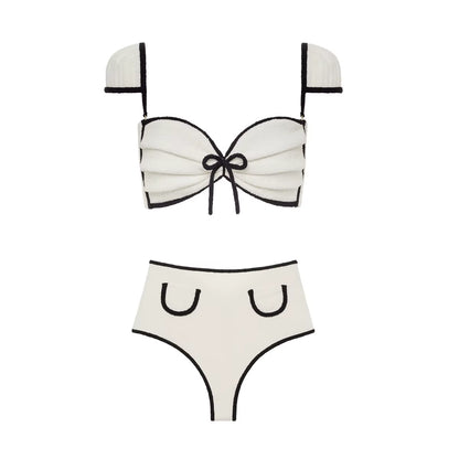 Maillot de Bain Une Pièce Femme 2025 – Style Patchwork avec Robe de Plage, Élégant & Sexy