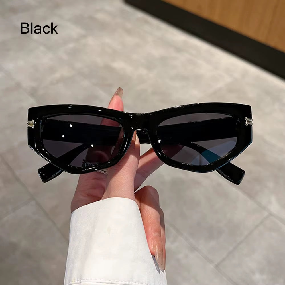 Vintage Cat Eye Sunglasses Men Women UV400 Fashion Irregular Gradient Eyewear Shades Luxury Brand Designer Cycling Sun Glassses