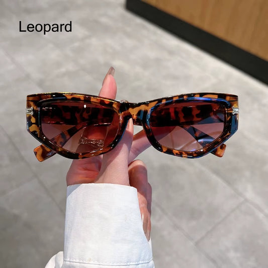 Vintage Cat Eye Sunglasses Men Women UV400 Fashion Irregular Gradient Eyewear Shades Luxury Brand Designer Cycling Sun Glassses