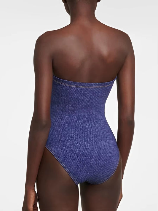 Maillot De Bain Push up 2025 Sans Bretelles Jean