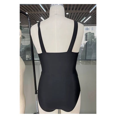 Maillot De Bain Une Pièce Col En V, Amissié Sur Les Deux Côtés - Collection 2025