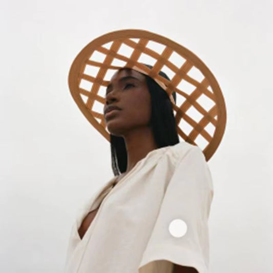New Fashion Hollow Big Beach Hat for Women Wide Brim Straw Hat Hand-Woven Eaves Sun Hats Empty Top Summer Hats Outdoor Wholesale